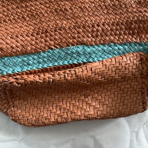 Leather Woven Tote Bag - Picture 8 of 9